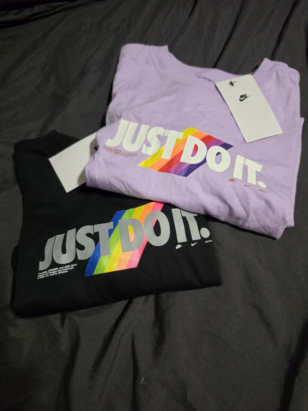 Bundle Nike Just Do It Short Sleeve Tee Black & Purple
